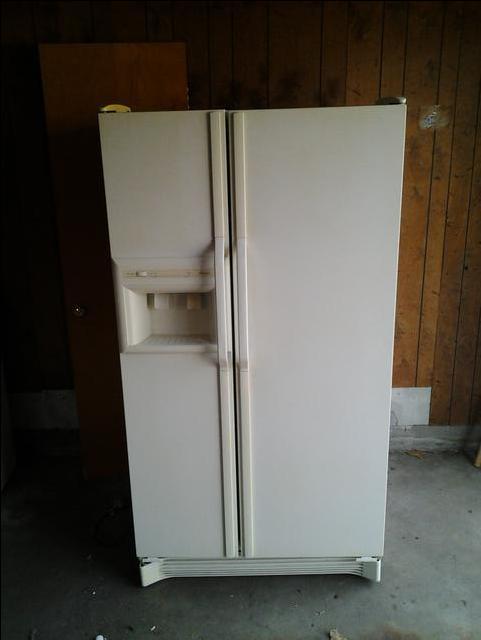 amana side by side refrigerator freezer not freezing